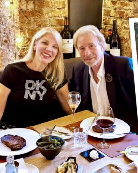 Karina Mroß und Thomas Gottschalk