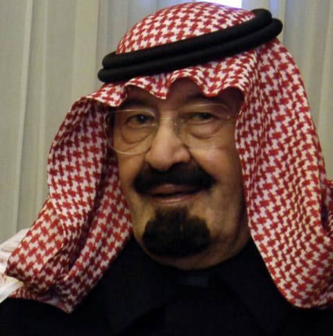 Der König von Saudi-Arabien, Abdullah bin Abdulaziz Al Saud