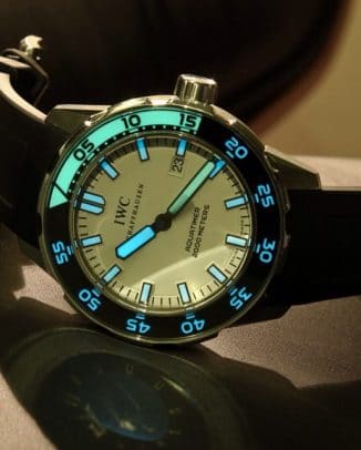 IWC Aquatimer glow in the dark