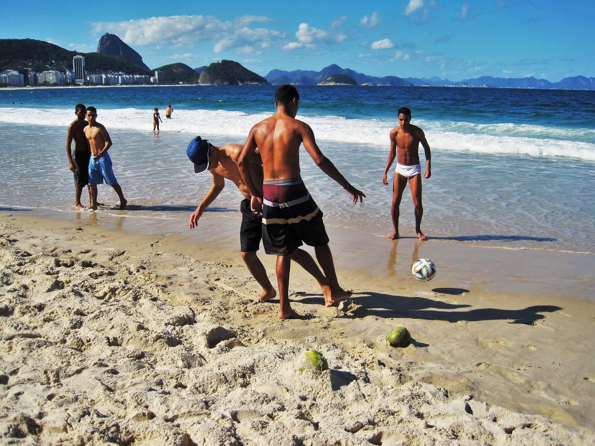 Brasilianisch Fußball Copacabana Rio