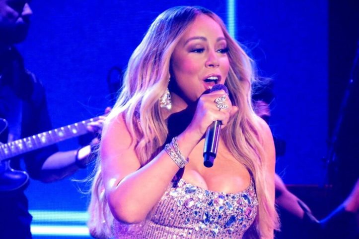 Mariah Carey während des Caution World Tour Konzerts in Amsterdam