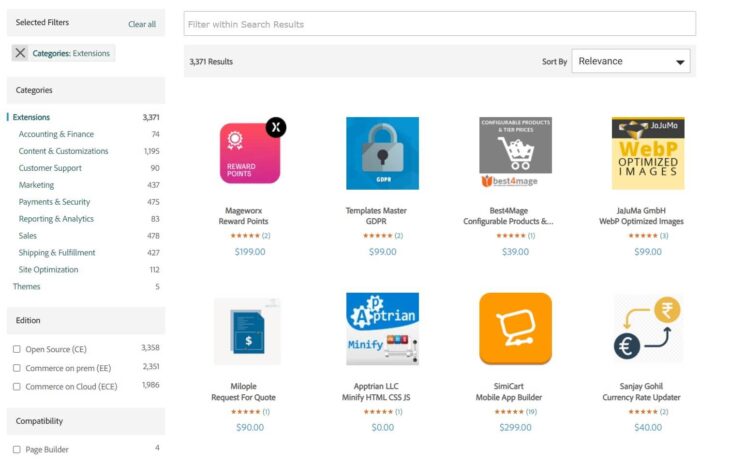 Adobe Commerce marketplace