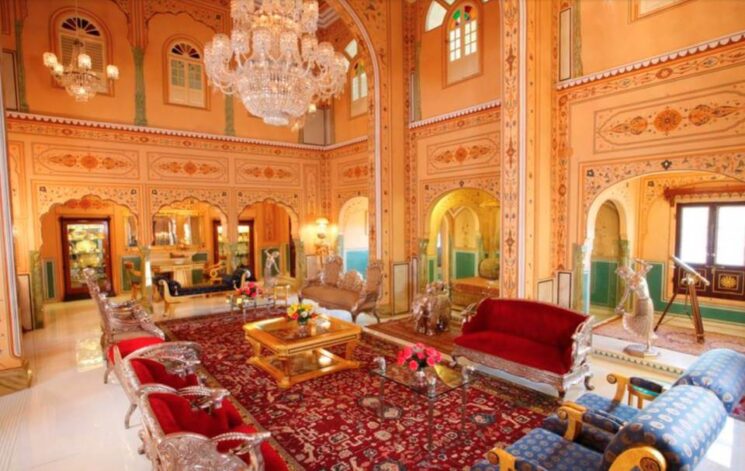 Shahi Mahal Suite im Raj Palace Hotel, Jaipur, Indien
