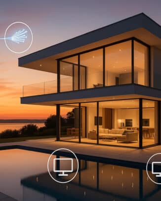 Hightech trifft Eleganz: Wie Glasfaser Luxusimmobilien smarter macht