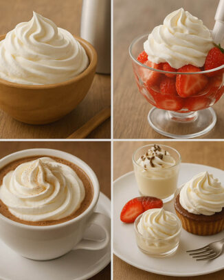 Kreative Dessertideen: So verleihen Sie Schlagsahne luxuriösen Geschmack