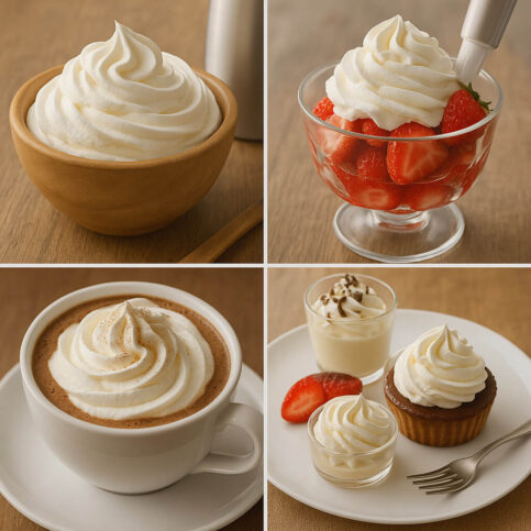 Kreative Dessertideen: So verleihen Sie Schlagsahne luxuriösen Geschmack
