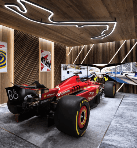 Chalet Oberbort – Das größte Chalet der Welt setzt neue Maßstäbe in den Schweizer Alpen - F1 Simulator