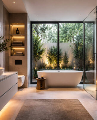 Das luxuriöse Badezimmer – wenn Design, Ruhe und Komfort zusammenfinden Das luxuriöse Badezimmer – wenn Design, Ruhe und Komfort zusammenfinden