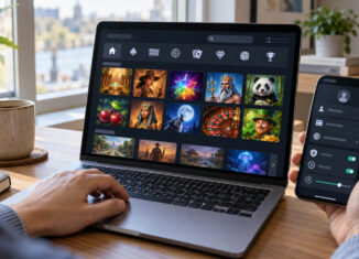 Spielauswahl und Kontofunktionen bei Iris Casino