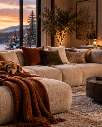 Sofa-Trends für Herbst und Winter: Materialien und Formen für ein gemütliches Wohnzimmer